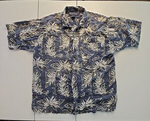 Vintage Pacific Crest Rayon Hawaiian Shirt XXL Tropical Floral Aloha 90s